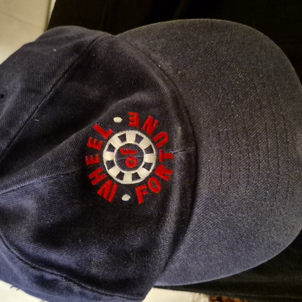 Vintage Wheel Of Fortune Cap Blue Snap Back